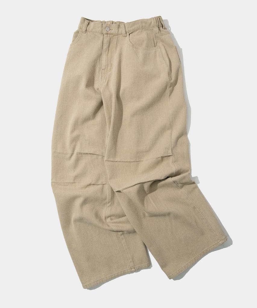 SOME PLACE Cotton Wide Parachute Elastic Cargo Pants _ 4 Colors