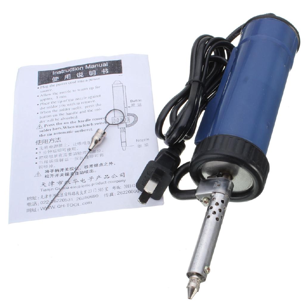 220V 50Hz Solder Sucker Electric Vacuum Desoldering Pump Iron Guns Soldering Repair Tool with Nozzle and Drill Rod 30W