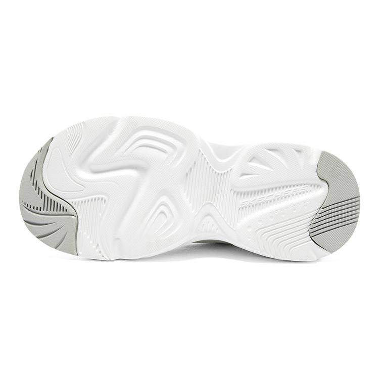 Skechers Meteor Bear Street Fashion Series Simple Versatile Comfortable Dad Shoes Kids Sneakers White Gray 303901L-WSL