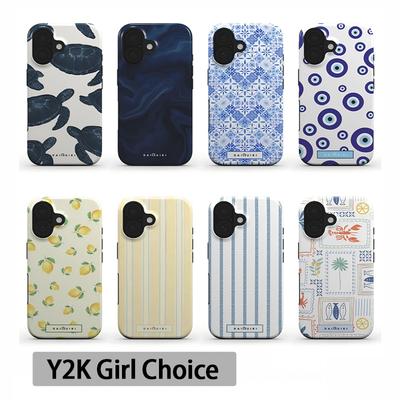 Luxury Y2K Turtle Phone Case for iPhone 17 16e 16 15 14 13 12 11 X XS XR XSMAX 7 8 Air Pro Max Plus Luxury Double-layer