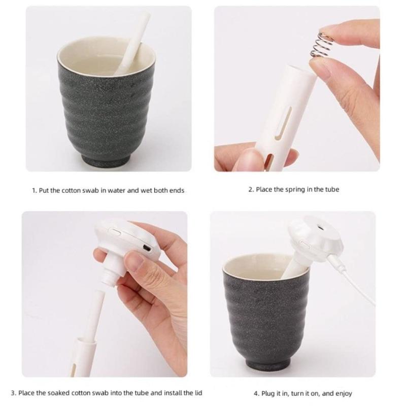 Super Quiet Portable Mineral Water Mist Humidifier With Led Night Light Adjustable Length For Dormitory Students Cars And Office
