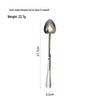 ZISIZ Creative Heart Stainless Steel Ice Spoon
