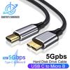 5Gbps Type C To Micro B USB3.0 Cable Hard Disk Drive High-Speed Data Cable for MacBook Laptop Phone External Disk SSD HDD Camera