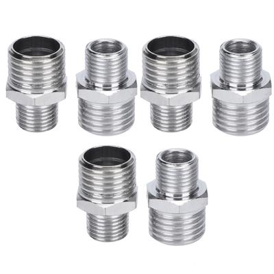 6Pcs Airbrush Connector Set Male Thread G18in To G14in Painting Spray Gun Adapter TDA3