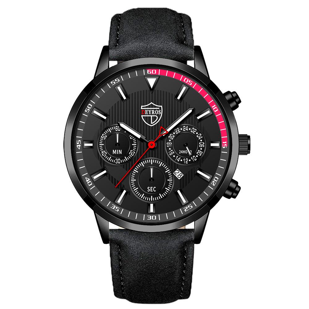 Belt Men S Watch Trendy Fashion Fully Automatic Quartz Calendar Luminous Watch