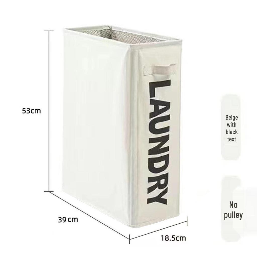 Japanese Home Oxford Cloth Laundry Basket with Wheels - Storage for Clothes, Dirty Laundry, and Yoga Mats.