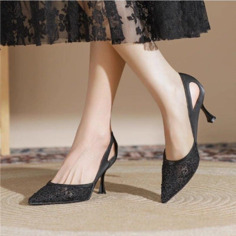 Fashion New Style Elegance Rhinestone Pearl High Heels Wedding Senior Bridesmaids Pumps Dress Heels Bride Wedding Shoes Single Shoes