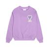 Sweatshirt Unisexe AMI ANCIENT en Coton avec Petite Broderie Cœur - Style Automne/Hiver, Col Rond, Coupe Ample, Décontracté.