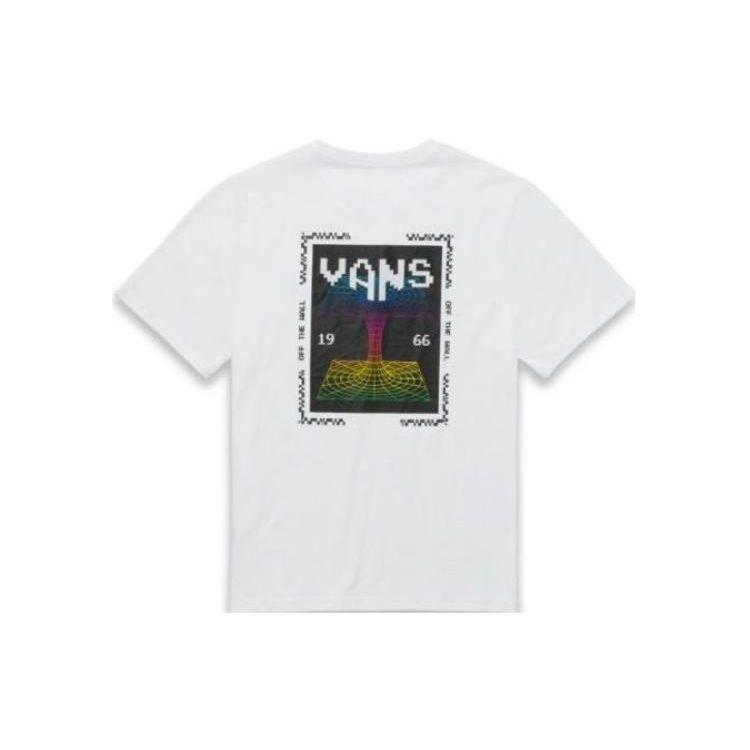 Vans Simple Letter Logo Printed Short Sleeve T-Shirt Unisex Tops White VN0A7PZAWHT