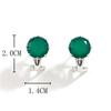 Bolaijewelry Grün achat natürliche edelstein neue ohrringe Mode licht luxus edlen schmuck frauen jahrestag täglichen verschleiß