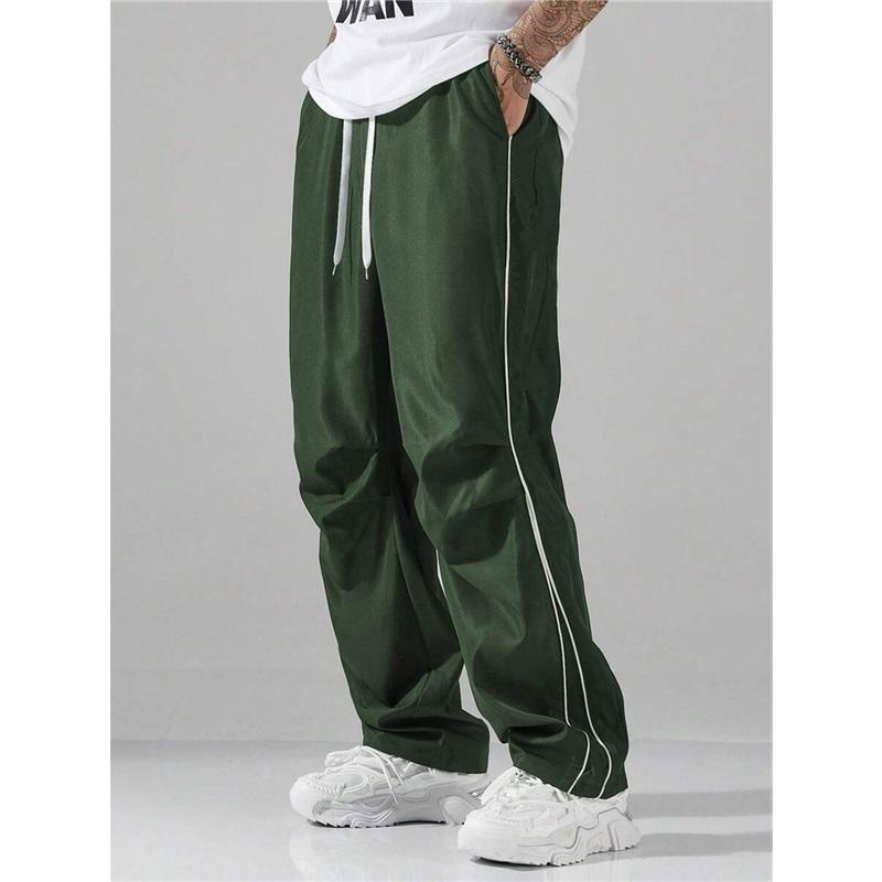 Mens Spring Summer High Street Vintage Tactical Pants Casual Pants Loose Straight Leg Joggers Fashionable Outdoor Wear
