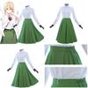 Vibrant Anime Violet Evergarden Cosplay Costume Featuring Elegant Blouse And Skirt Set