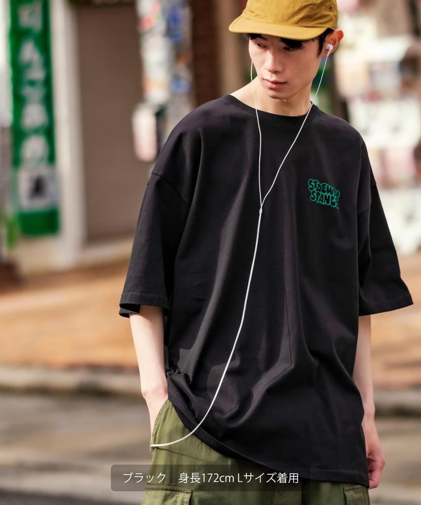 [VERBESSERT] [SIDEWAYSTANCE] Kurzarm Innai Innai Bar Print T-Shirt