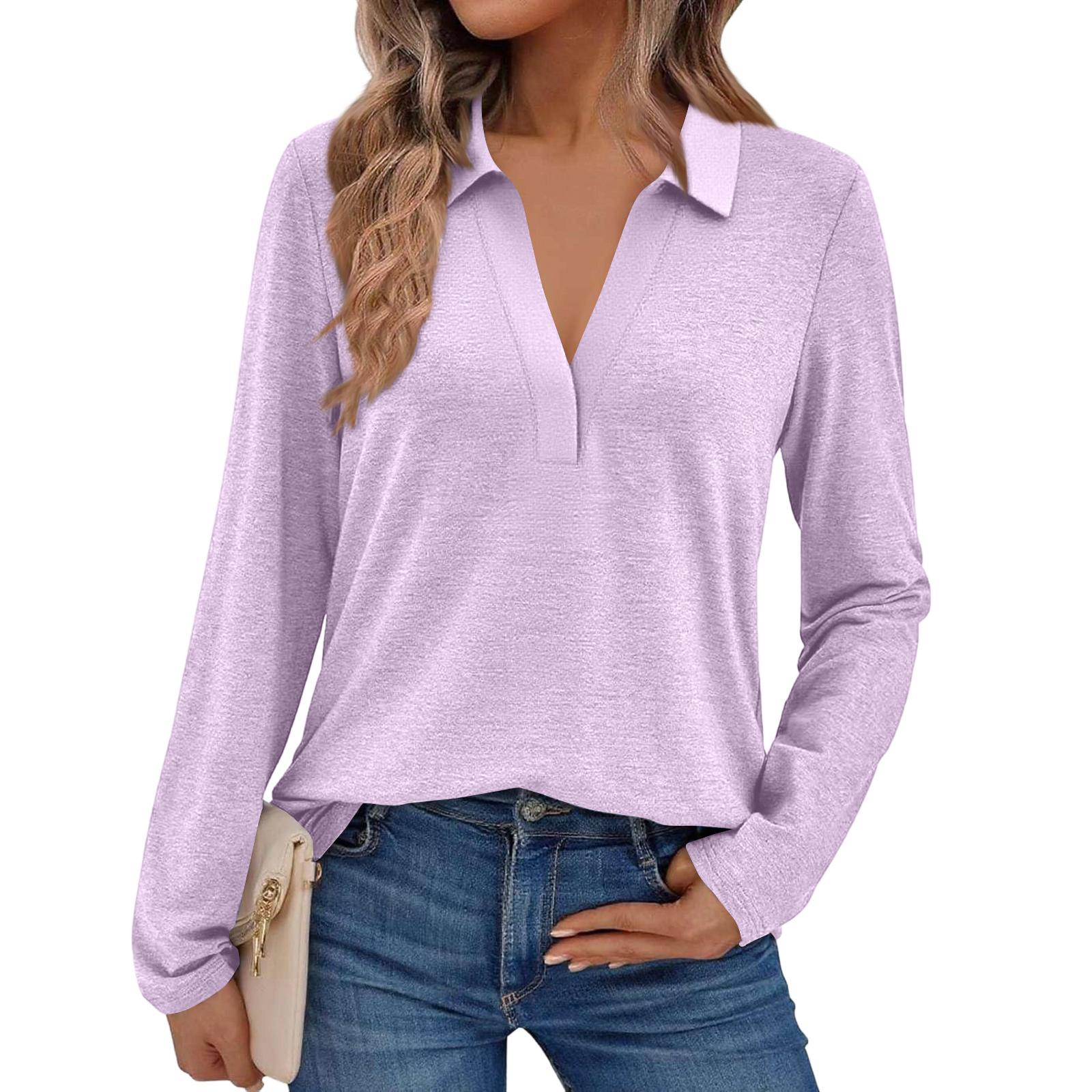 Женская модная рубашка с длинным рукавом, однотонная, со стойкой XXL