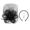 20s Theme Event Hairhoop Flapper Styles Headbands With Feather Mesh Flower Hairband For Costume Event Evening Galas