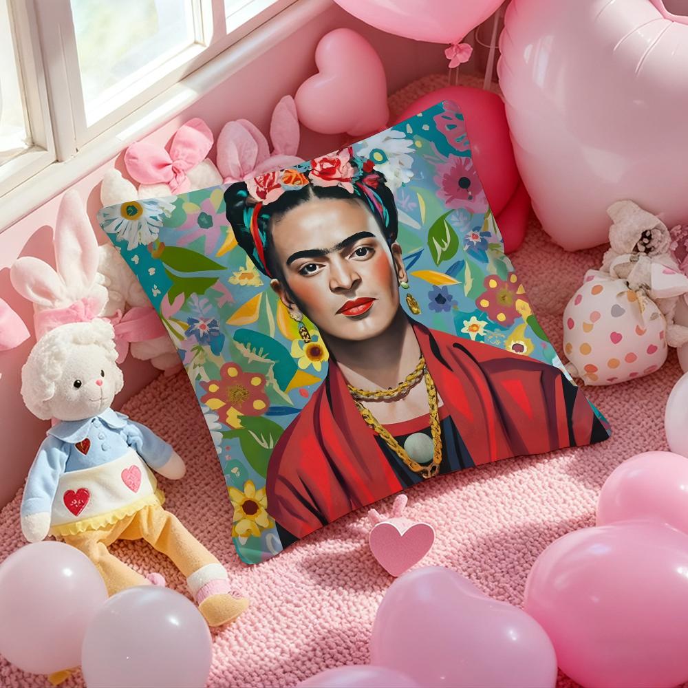 ART Frida KahloS Cushion Cover Pattern Printed Pillowcase for Living Room Sofa Cushion Cover & Bedroom Decor