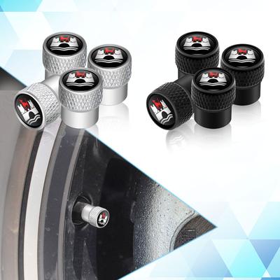 W1224Pcs Car Wolfsburg Badge Wheel Tires Valve Caps Tyre Valve Stem Covers For VW Touareg Tiguan Golf MK4 MK5 MK6 MK7