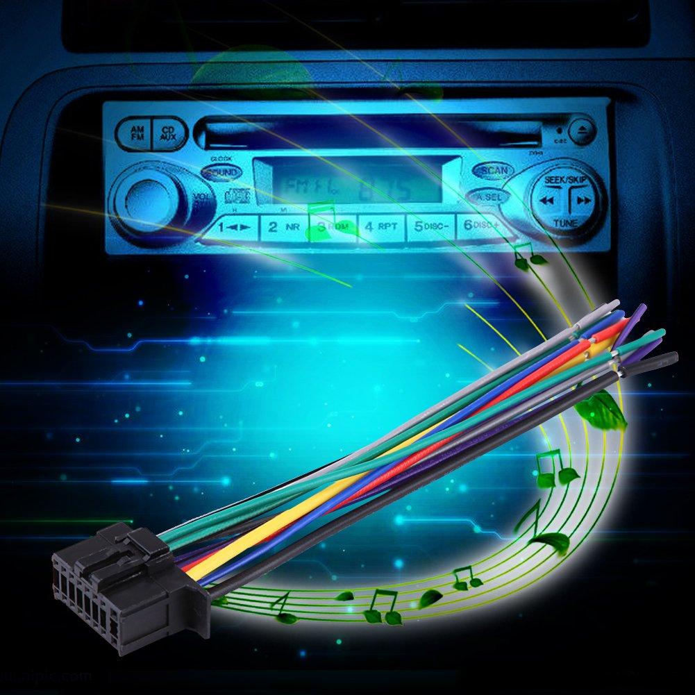 Car Radio Harness, Car Stereo Harness Plug, FM Harness, Plastic + Metal Material, 5.9