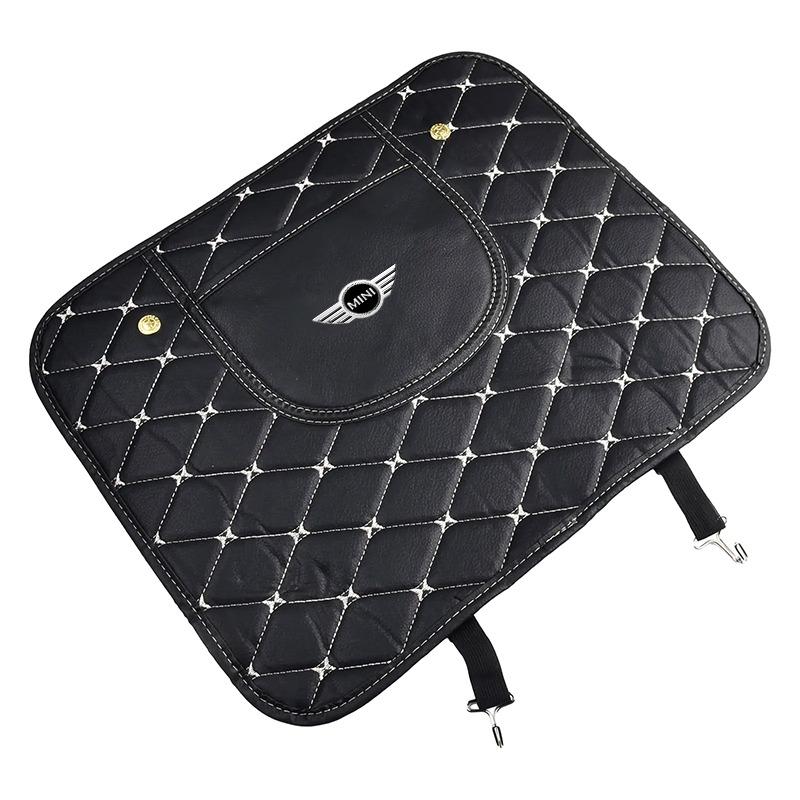 Car Anti-kick Pad Interior Pu Leather Auto Seat Back Protector Pads Anti Scratch For MINI Cooper R56 Fridge 323 R56 F56 50 60 53 F56 Countryman