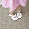 [Babyzzam] Girl's Cute Ribbon Sandals White [BB377-10001]