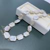 Baroque Iridescent White Freshwater Pearl Necklace - Summer Essential