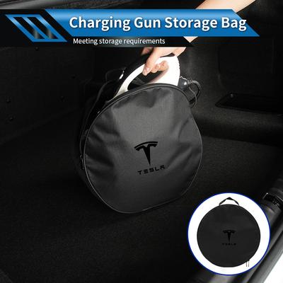 EV Car Valve Charging Cable Storage Box Electric Vehicle Charger Cables Carry Bag For Model 3 Y S X 2021 Roadster