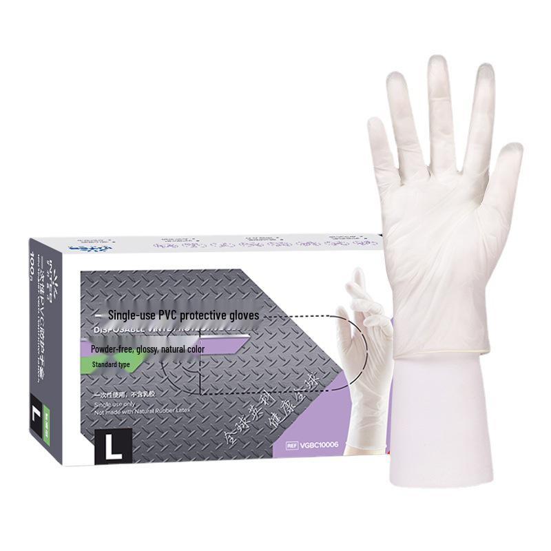 Yingke Disposable Food Grade PVC Gloves - Transparent, Protective, and Commercial-Use