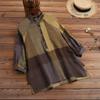 ZANZEA Women Plaid Printed Casual O-neck Half Sleeve Blouse