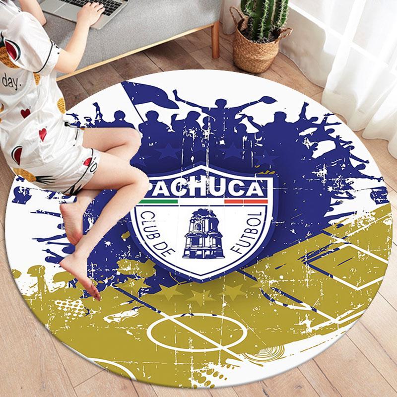C.F. Pachuca Round Area Rug,Carpet Rug for Living Room Bedroom Sofa Playroom Decor,Non-slip Floor Mat