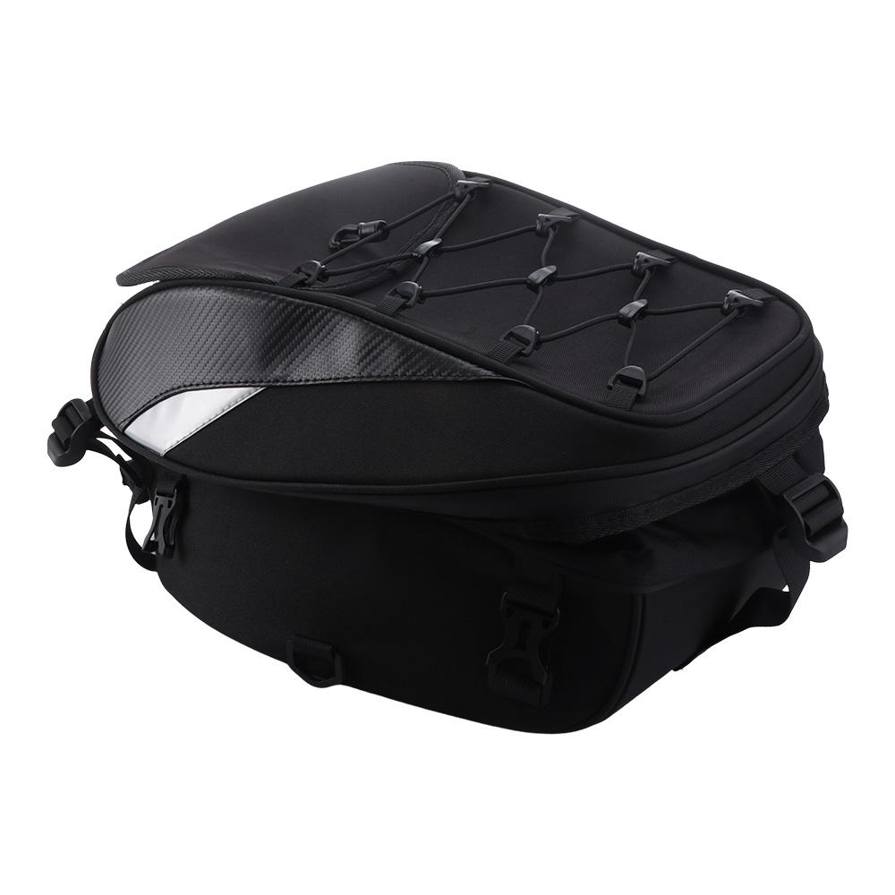 Reflective Motorcycle Rear Seat Bag Oxford Cloth Rider Backpack Motorcycle Riding