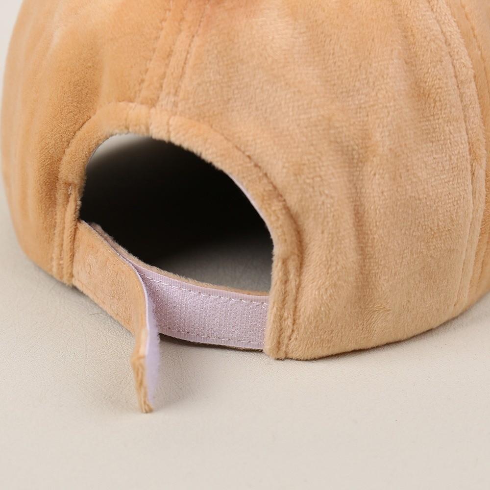 Plush Sweet Bear Sun Protection Cap Cute Cartoon Cat Duckbill Cap Cherry Baseball Cap Women