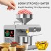 X8S Oil Extraction Machine Cold Heat Oil Press Home Oil Extractor Sunflower Seeds Peanuts Oil Extracting Machine 110V/220V