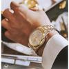 JINSHIDUN The New Business and leisure Men's Watch Fully Automatic Mechanical Watch Dual -daily Calendar Night Light Waterproof High -end Watch