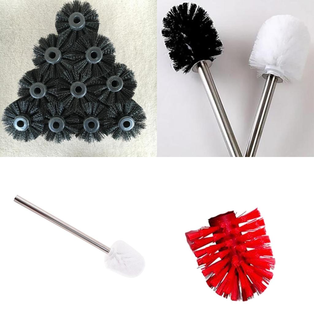 Versatile Plastic Toilet Brush Head Cherry Toilet Brush Replacement Head For All-round Cleaning