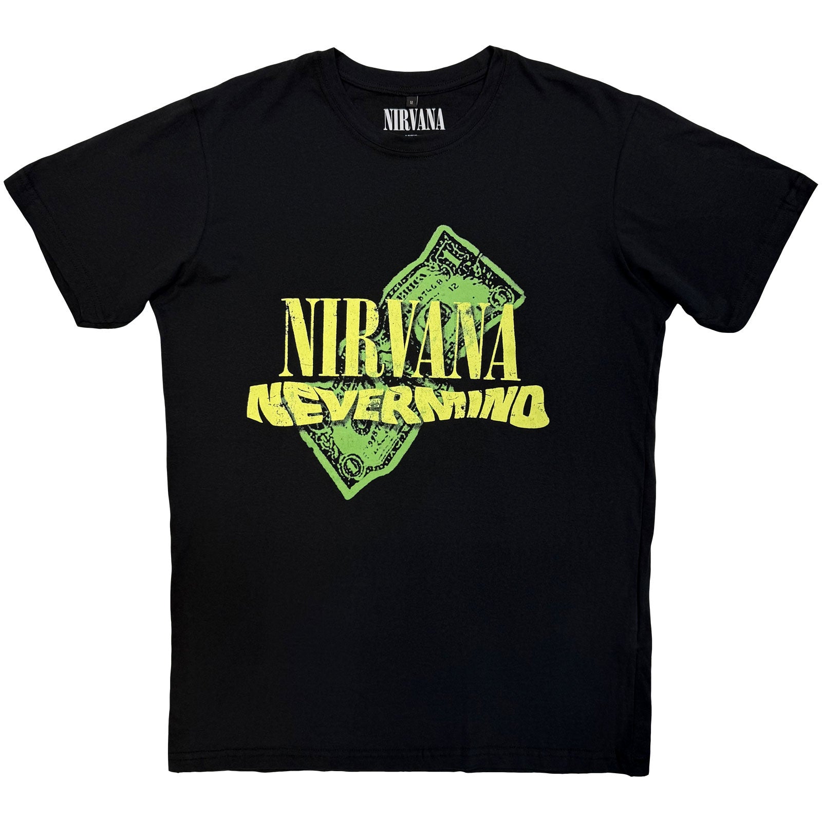 Nirvana carbon tshirt nevermind dollar black official new L