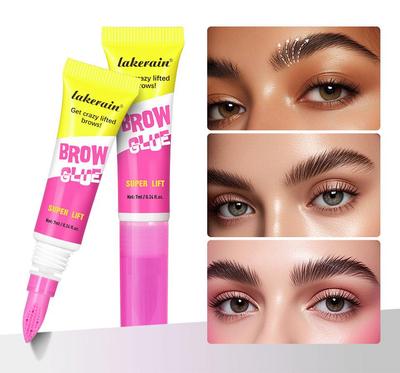 Super Lift Wenkbrauw Crazy Lifed Wenkbrauwen Lijm Laminatie Gel Langdurige Sterke Fixatie & Ingebouwde Styling Kam Clear Wenkbrauw Cosmetica