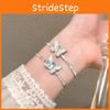 Blue Pink Stylish Butterfly Crystal Bracelet Sweet Princess Style Jewelry Fashion