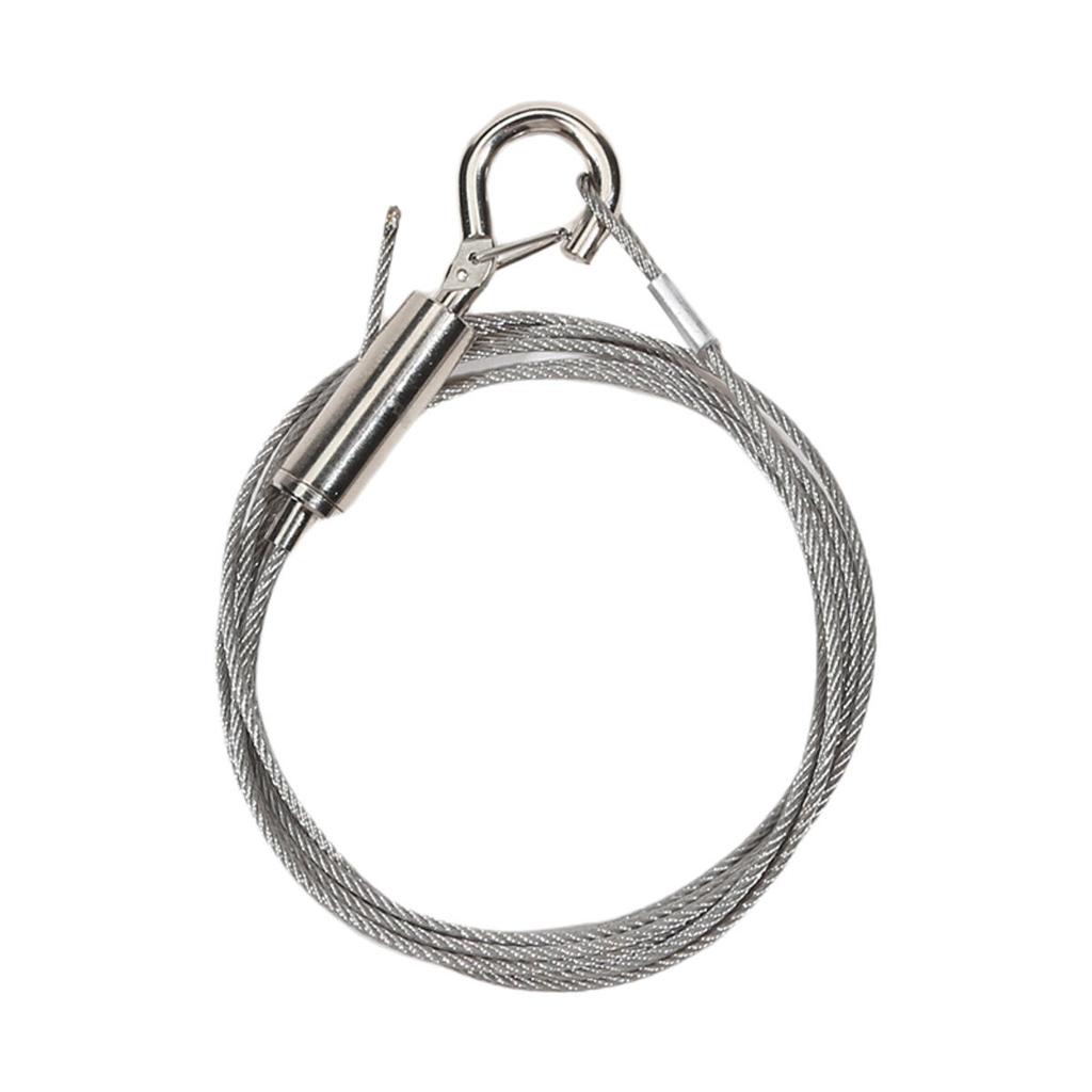 Stainless Steel Wire Rope with Safety Hook Heavy Duty Picture Hanging Hardware Metal Frame Hangers Load Bearing Suspension High Fast Delivery