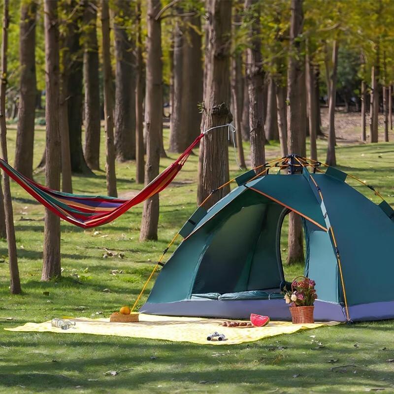 Huilingyang 2-Person Leisure Tent Set with Hammock Mat