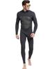 Men One Piece Wetsuit 3mm Neoprene Front/Back Zip Wetsuit Keep Warm UPF 50+ Full Body Long Sleeves Dive Suit for Surf Water Sports Diving Canoeing