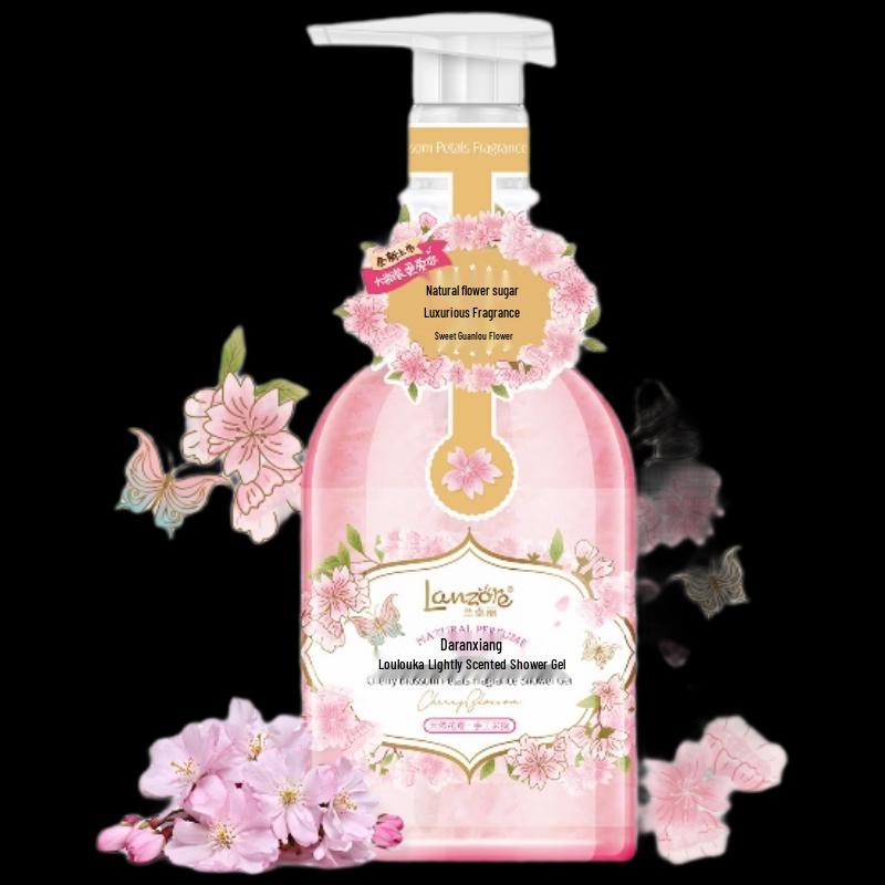 Lanzhuoli Cherry Blossom Scented Shower Gel