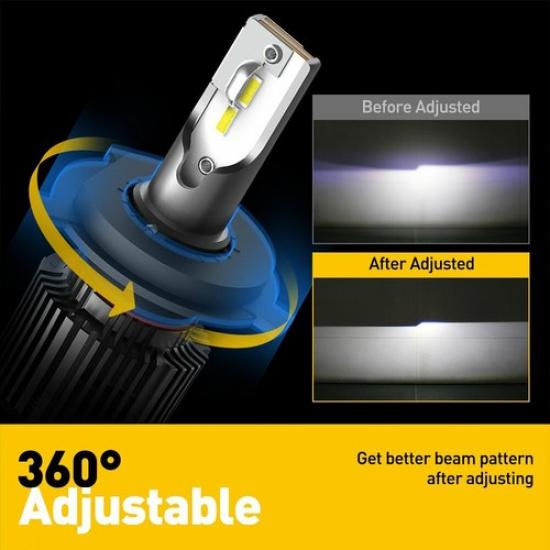 AUXITO H4 9003 HB2 LED Headlight Bulbs Low Beam Conversion Kit White X1 Lamps
