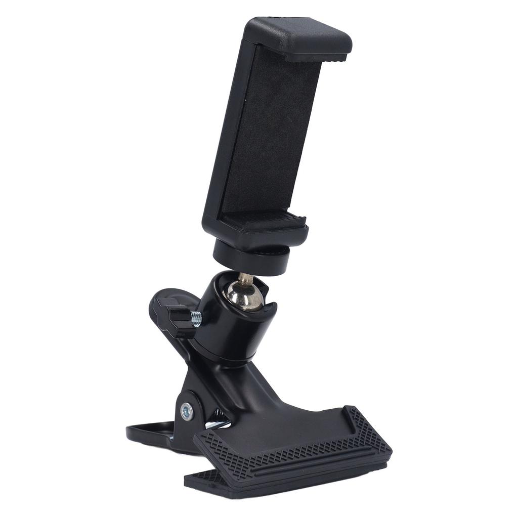 Guitar Head Phone Holder 360 Degree Ball Head Clip On Phone Mount for 5.5‑7.5cm Phones