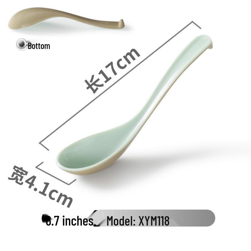 Xiangyuanmei Colorful Melamine Soup Spoon - Restaurant & Hotel Stirring Spoon, Imitation Porcelain, Plastic, for Hot Pot
