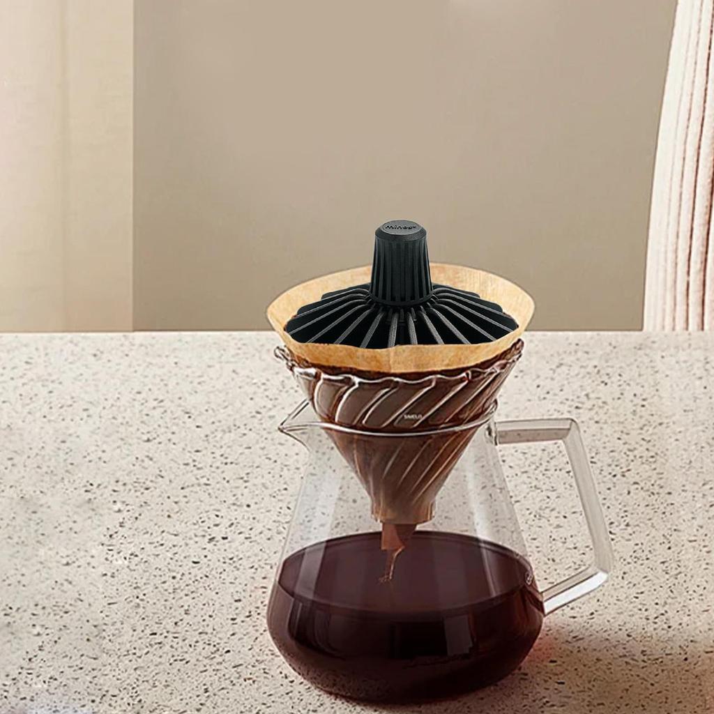 Coffee Filter Paper Press Cone Shape Retainer Reusable for Pour Over Dripper