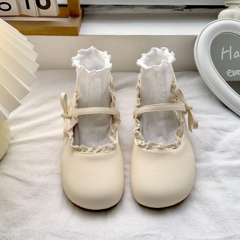 

Mary Jane shoes spring and summer new retro gentle temperament with skirt thick heel light mouth single shoes women s shoes 40