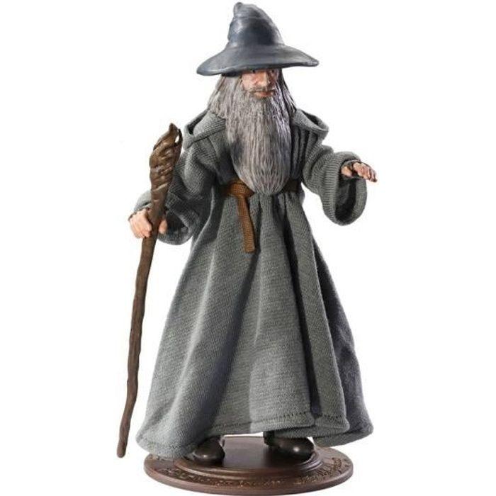 Figurine flexible Bendyfigs Gandalf 19 cm - NOBLE COLLECTION - Le Seigneur des Anneaux - Jouet - Mixte
