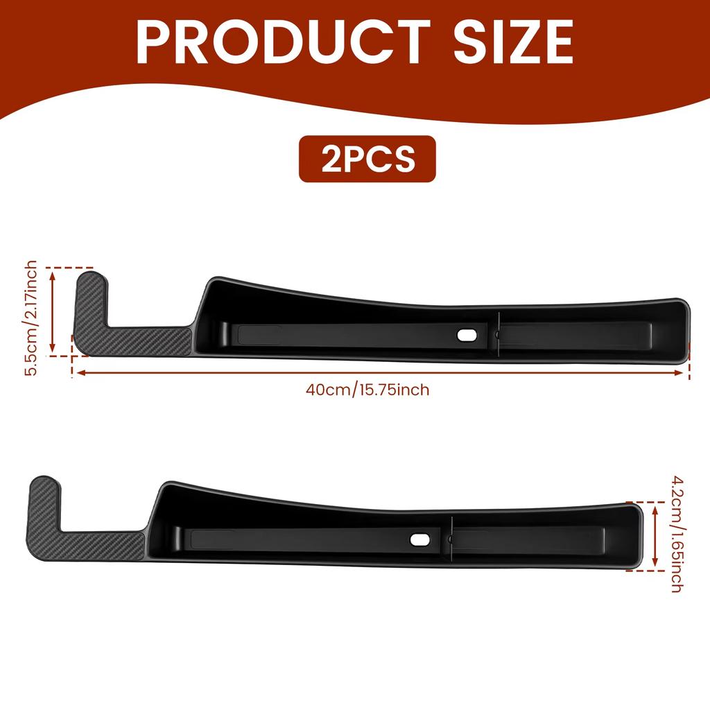 2pcs Car Seat Gap Filler Organizer TPE Waterproof Car Seat Gap Plug Strip  Seat Gap Storage Universal Auto Interior Accessories