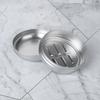 2 Stück Tragbare Aluminium Seifendose Reisefreundliche Metallschale mit Abtropfschale für Badezimmer oder Küche