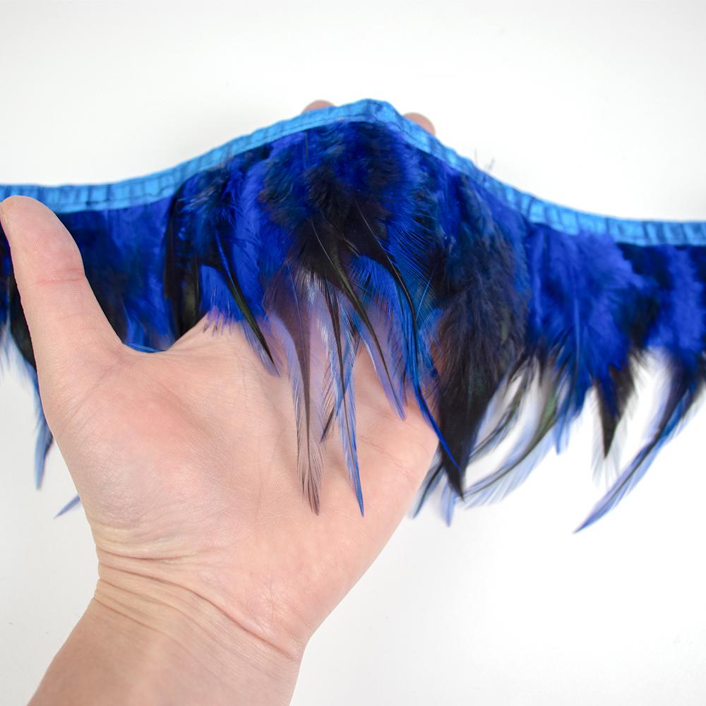 Natural Pheasant Feather Trim On Ribbon 10-15cm Length for Wedding Decor Party Costumes Clothing Sewing Craft 1/5/10 Meters